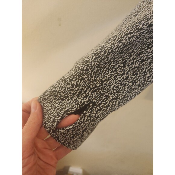 Avia Women's XXXL(22) Brushed Fleece Lined 1/4 Zip Top Vivid White Black Soot - Picture 5 of 12